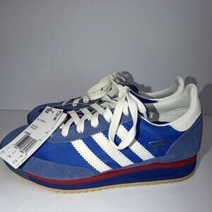 adidas Originals SL 72 RS J Low Top Lace-Up Blue/White/Red Kids 5.5 JI3088